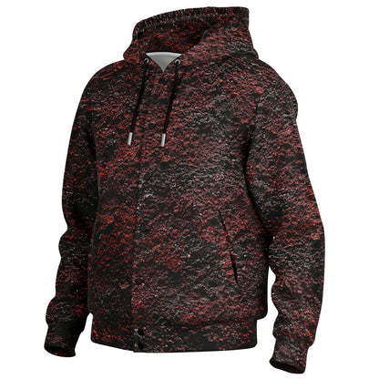 Volcanic Cinder - Button Hoodie
