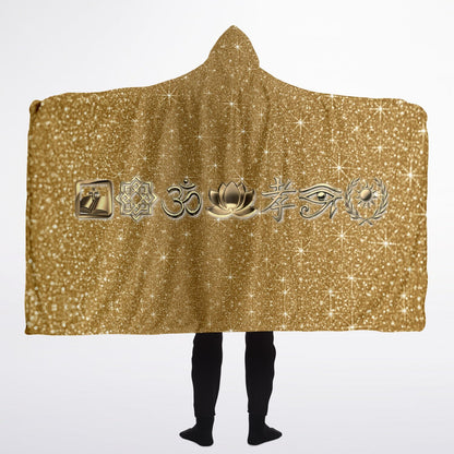 Ancient Wisdom - Hooded Blanket (gold)