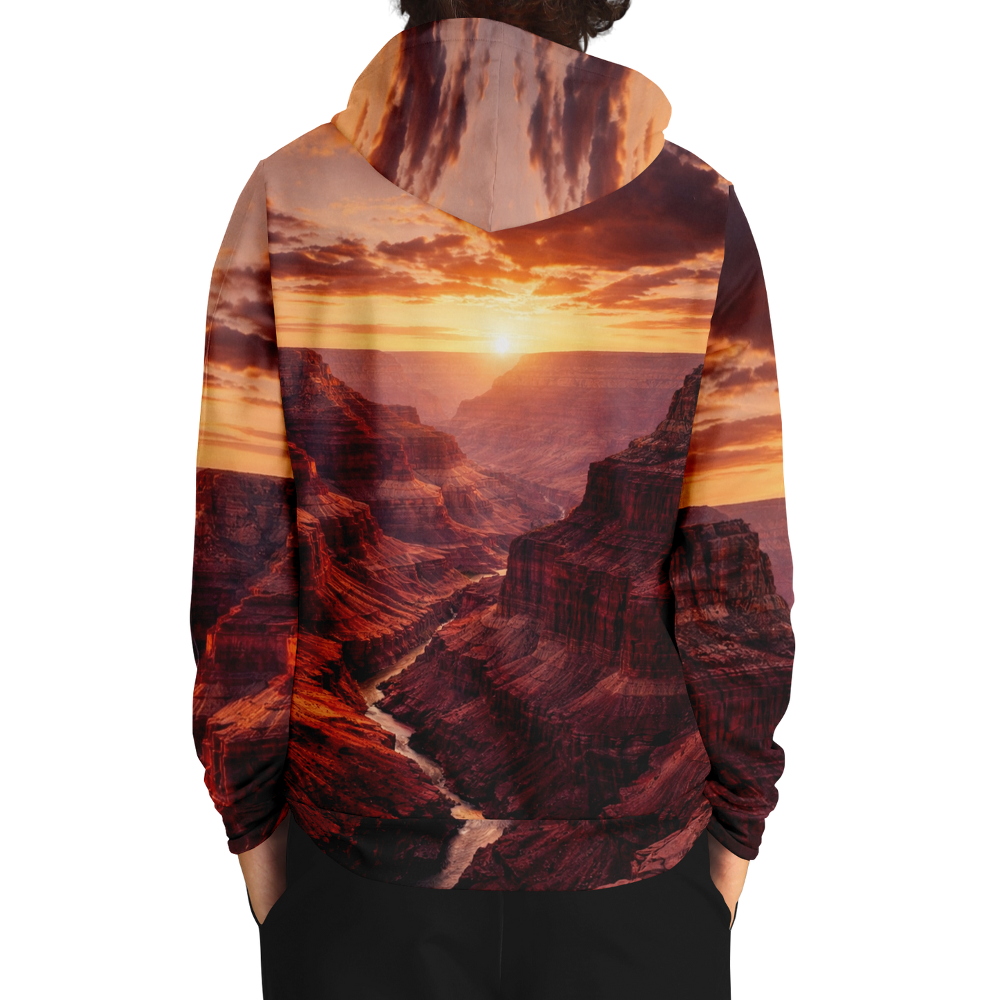 Iron Sunset - Athletic Hoodie