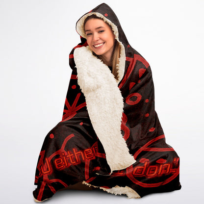 Skeptical Santa - Hooded Blanket