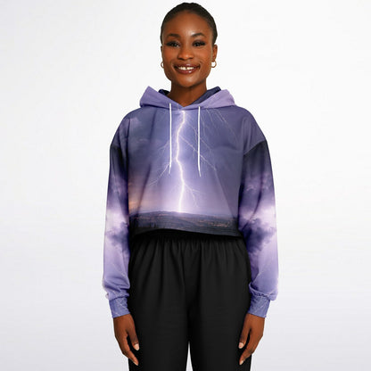 Electric Sky - Crop Hoodie