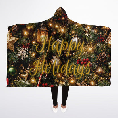Happy Holidays - Hooded Blanket