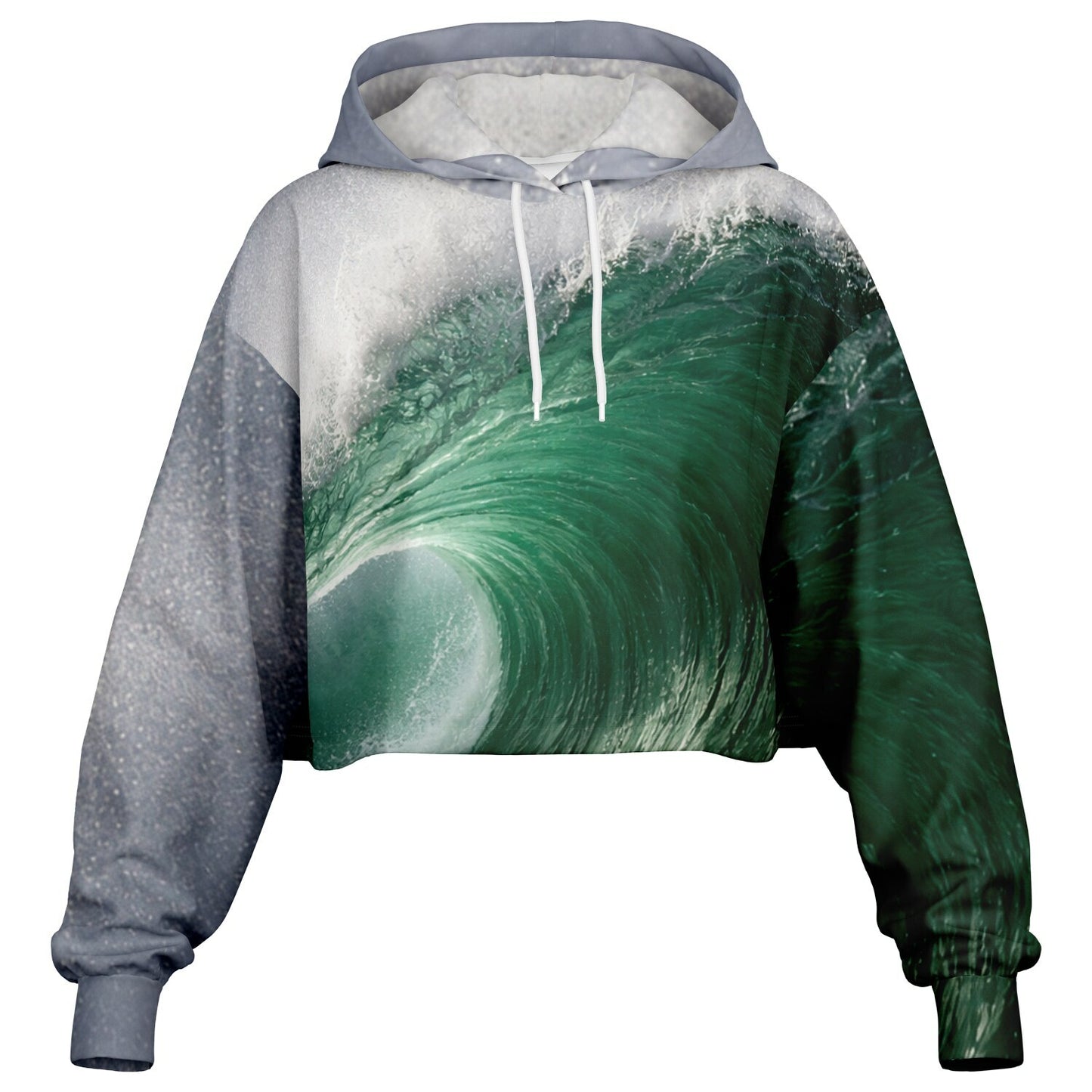 Wave Filter - Crop Hoodie