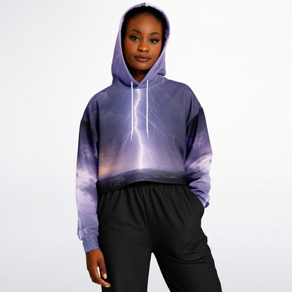 Electric Sky - Crop Hoodie