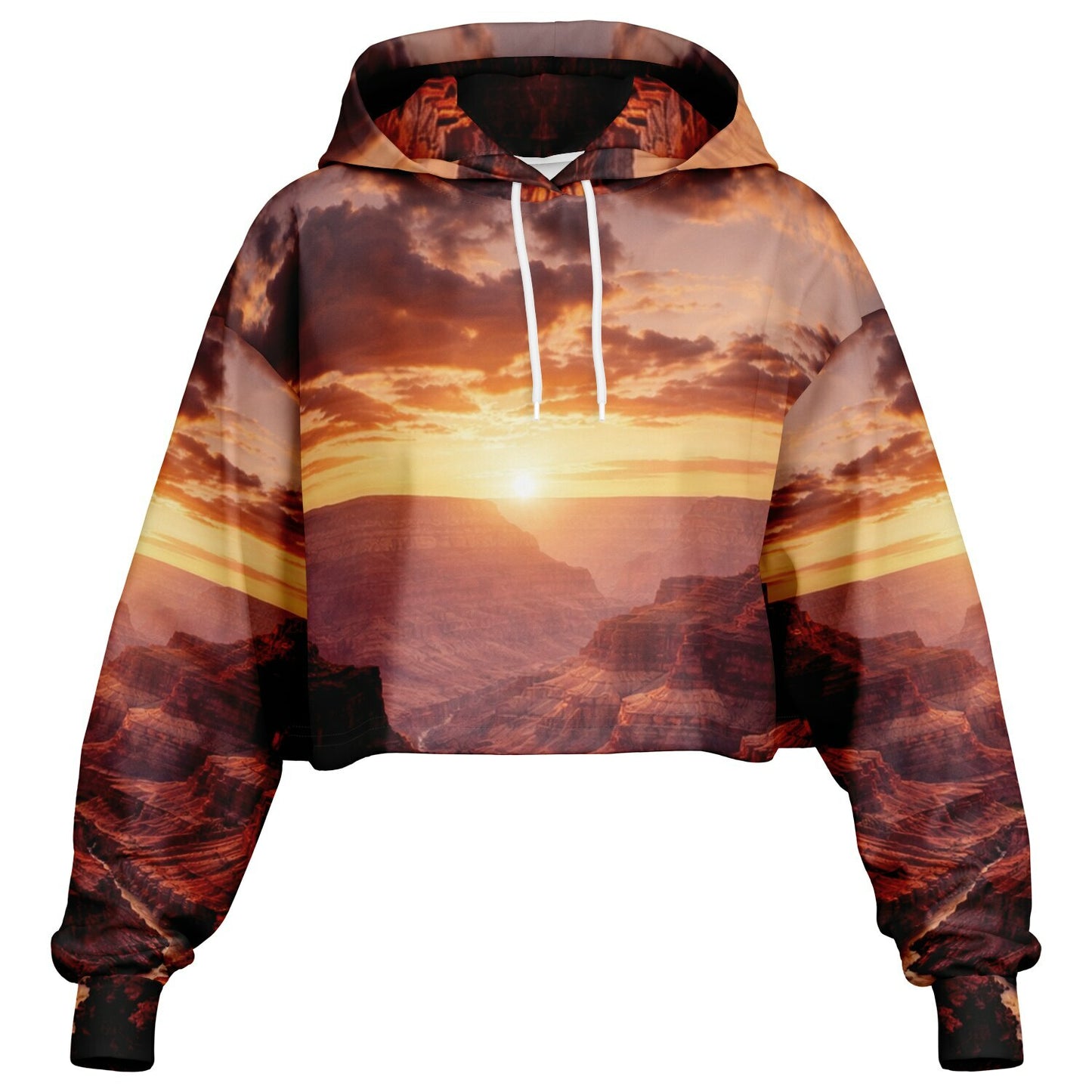 Iron Sunset - Crop Hoodie