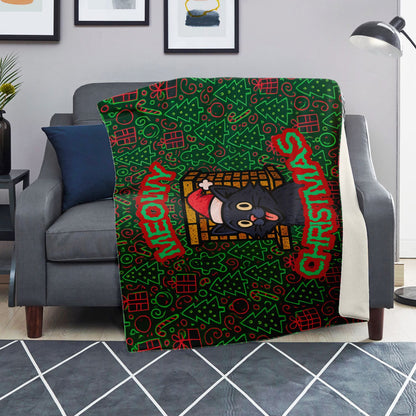 Meowy Christmas - Premium Decoration Blanket