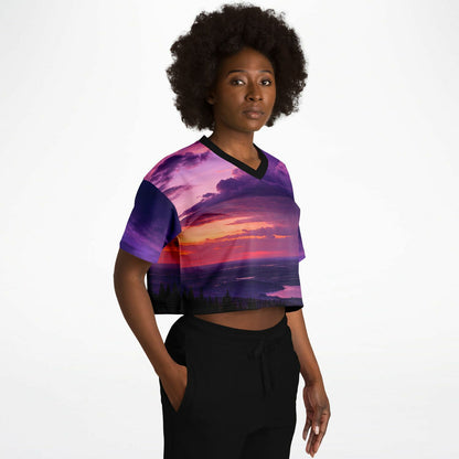 Opposite Sunset - Athletic Crop Top