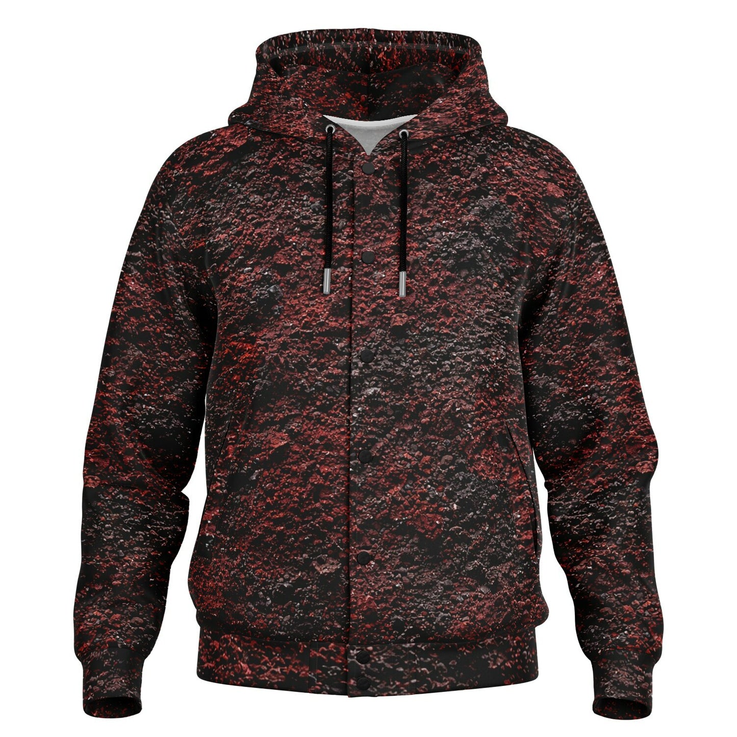 Volcanic Cinder - Button Hoodie