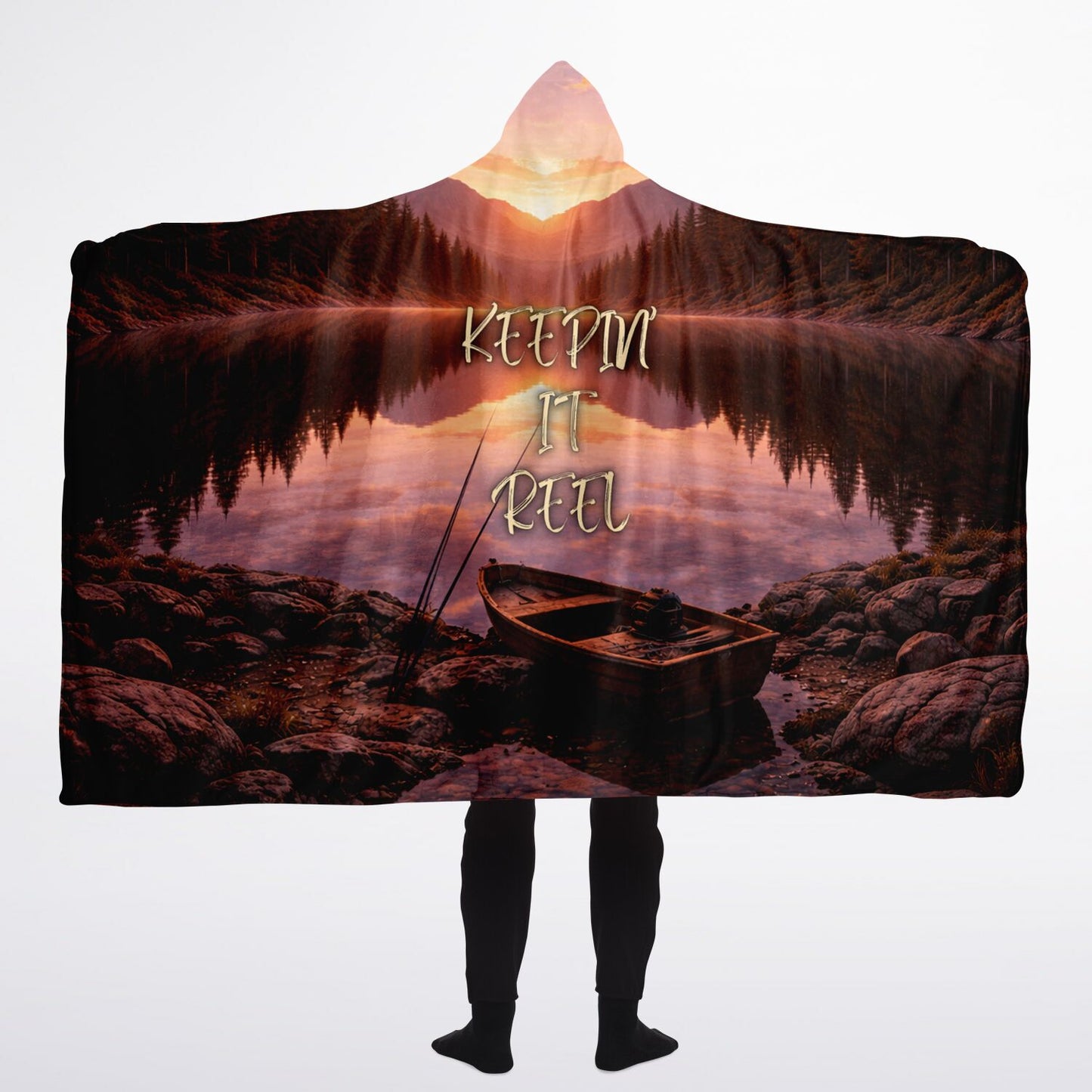 Keepin' it reel - Hooded Blanket