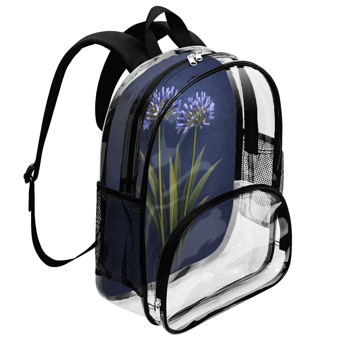 Agapanthus (Lily of the Nile) - Clear Backpack