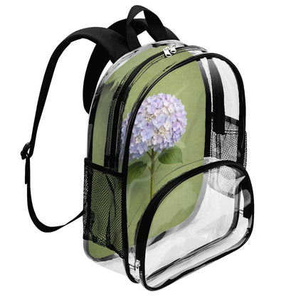 Hydrangea - Clear Backpack