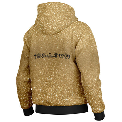 Ancient Wisdom - Button Hoodie (gold)