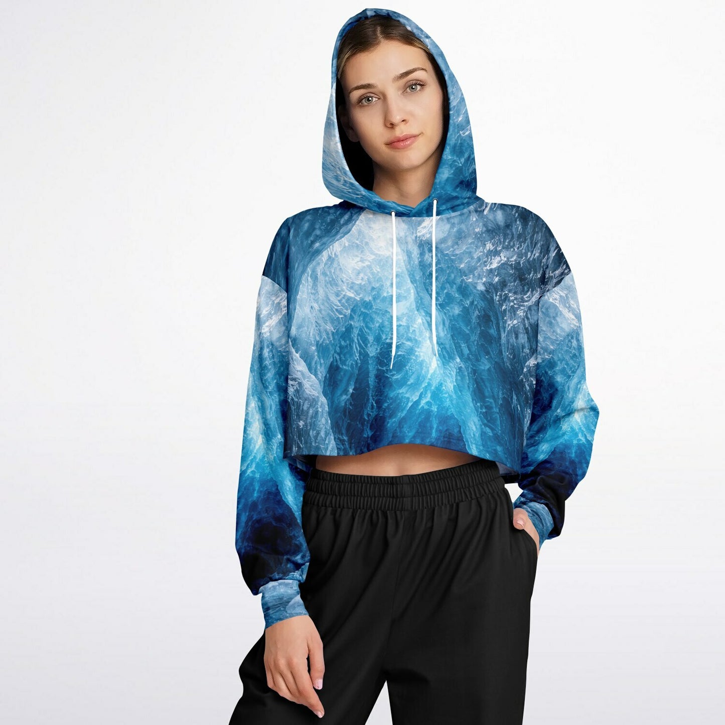 Glacial Core - Crop Hoodie