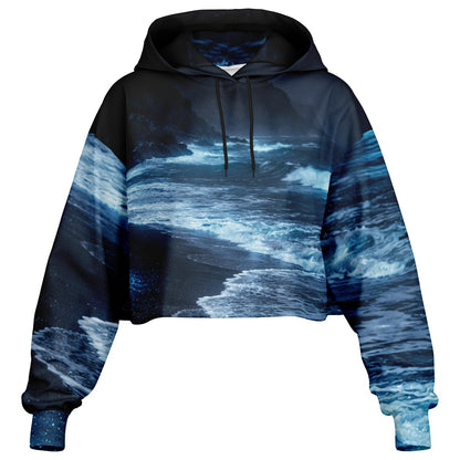 Lucent Tide - Crop Hoodie