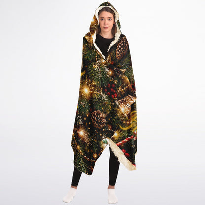 Happy Holidays - Hooded Blanket