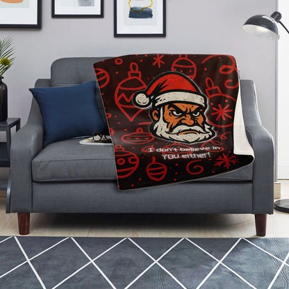 Skeptical Santa - Premium Decoration Blanket