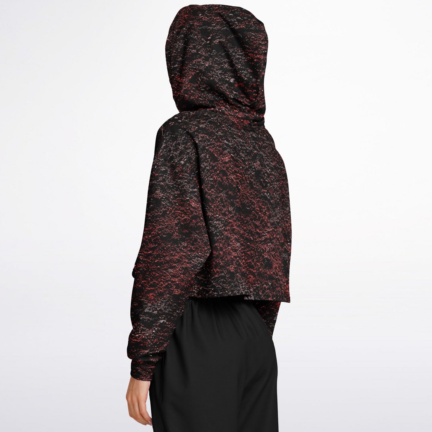Volcanic Cinder - Crop Hoodie