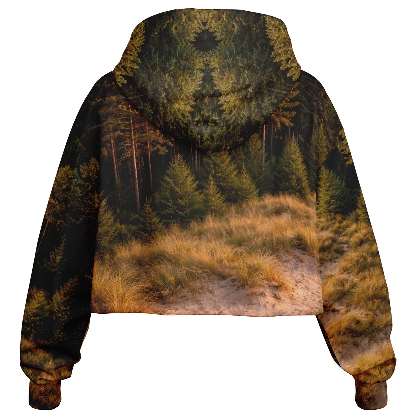 Dune Forest - Crop Hoodie
