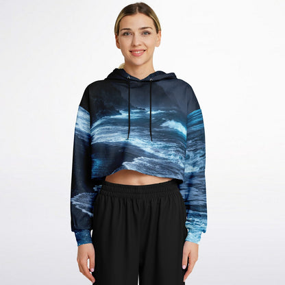 Lucent Tide - Crop Hoodie