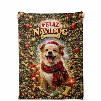 Feliz Navidog V2 - Premium Decoration Blanket