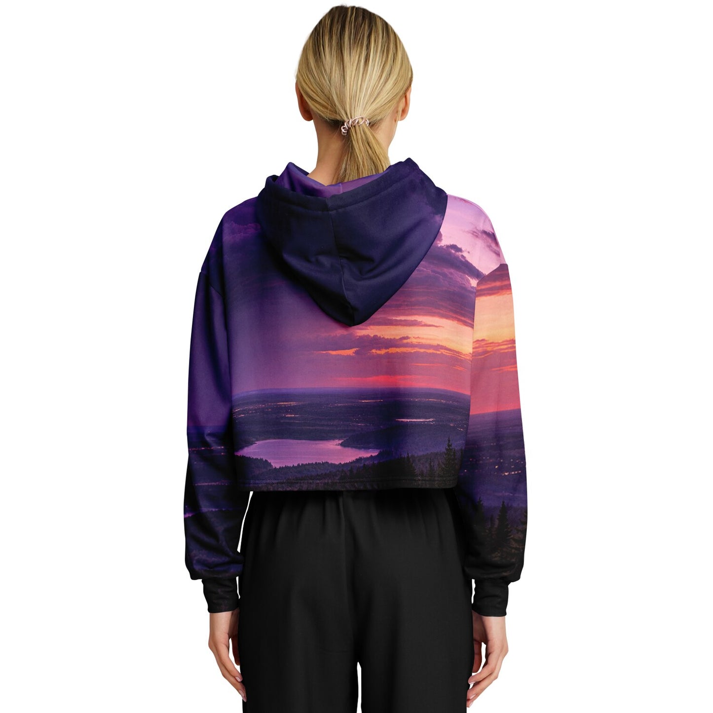 Opposite Sunset - Crop Hoodie
