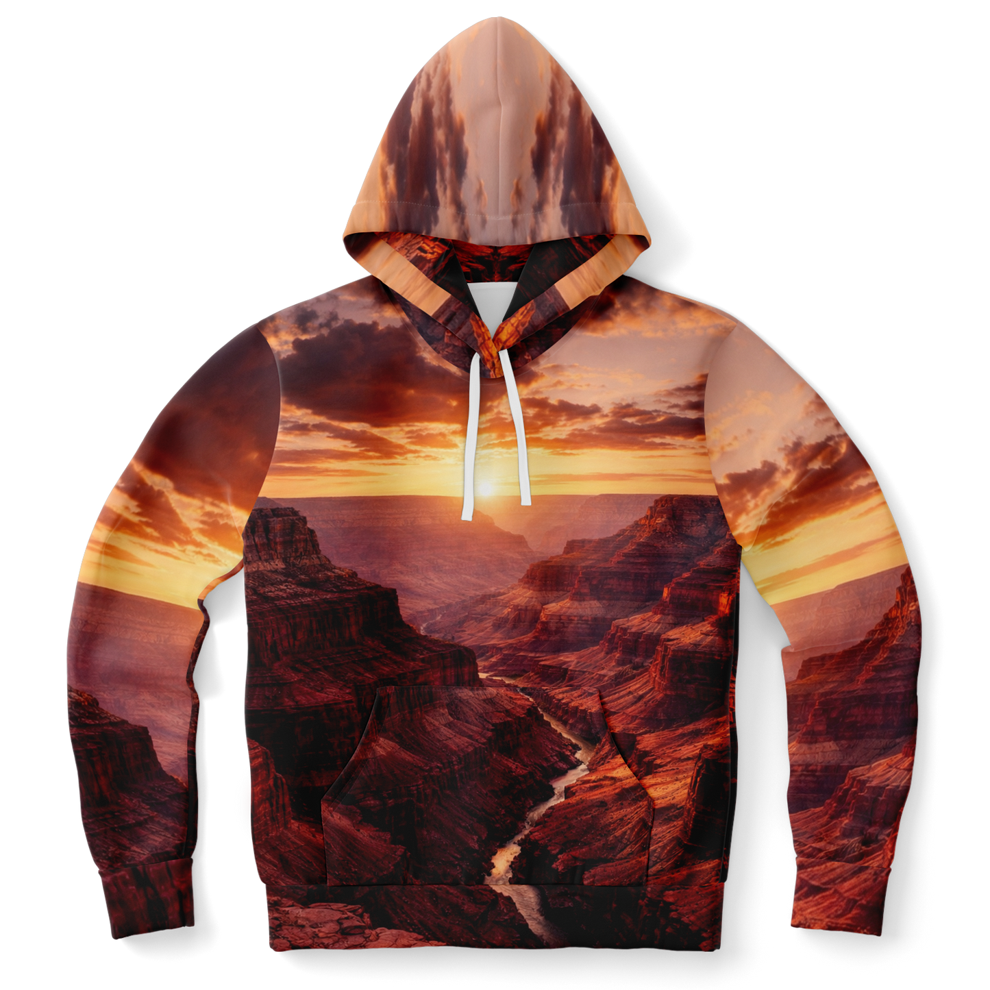 Iron Sunset - Athletic Hoodie