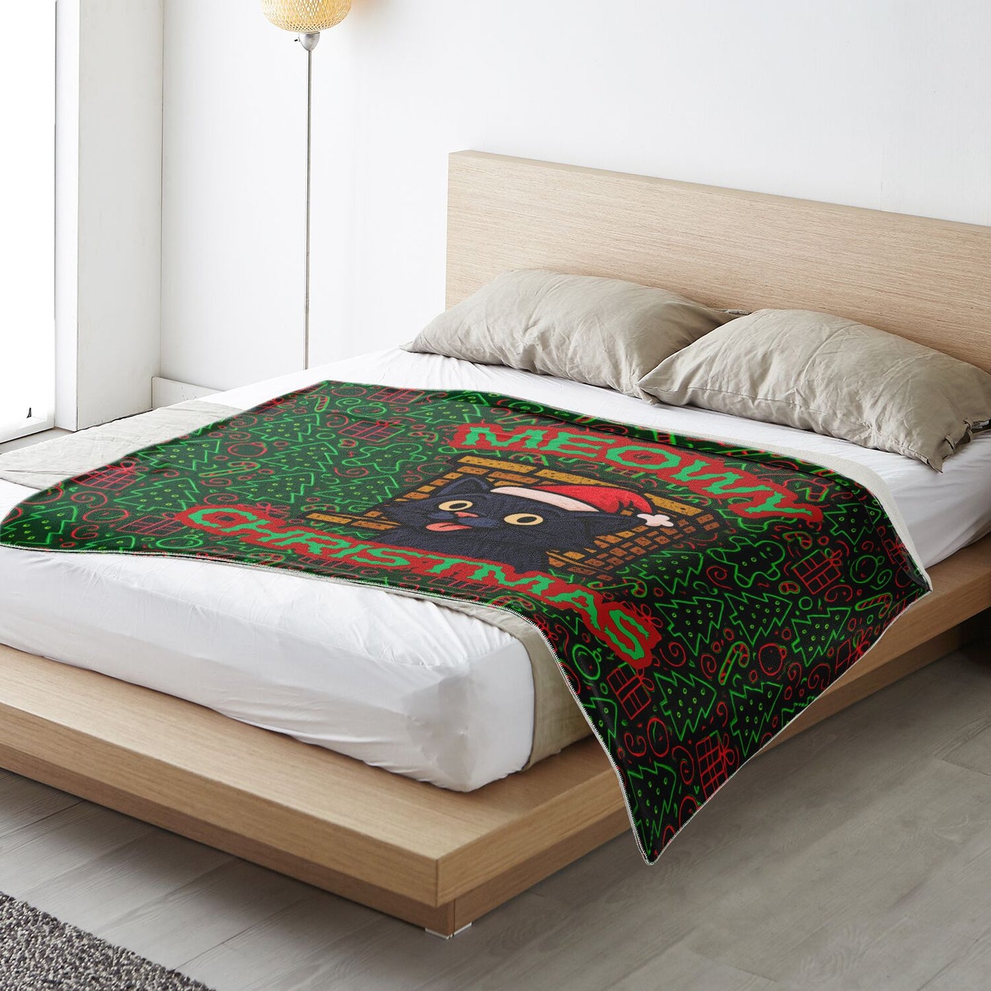Meowy Christmas - Premium Decoration Blanket