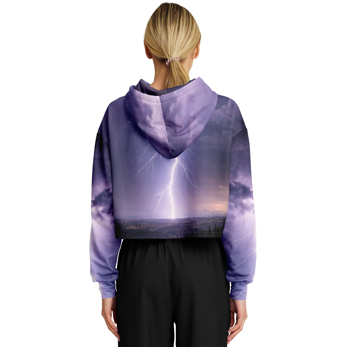 Electric Sky - Crop Hoodie