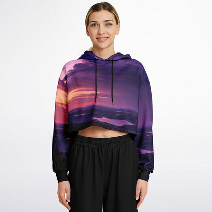 Opposite Sunset - Crop Hoodie