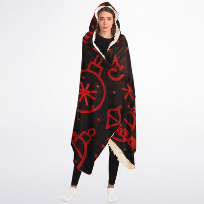 Skeptical Santa - Hooded Blanket