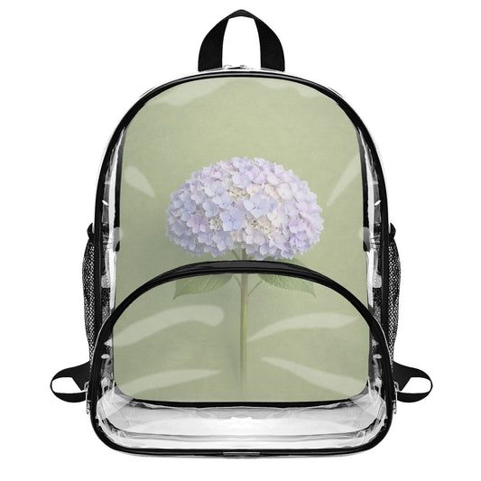 Hydrangea - Clear Backpack
