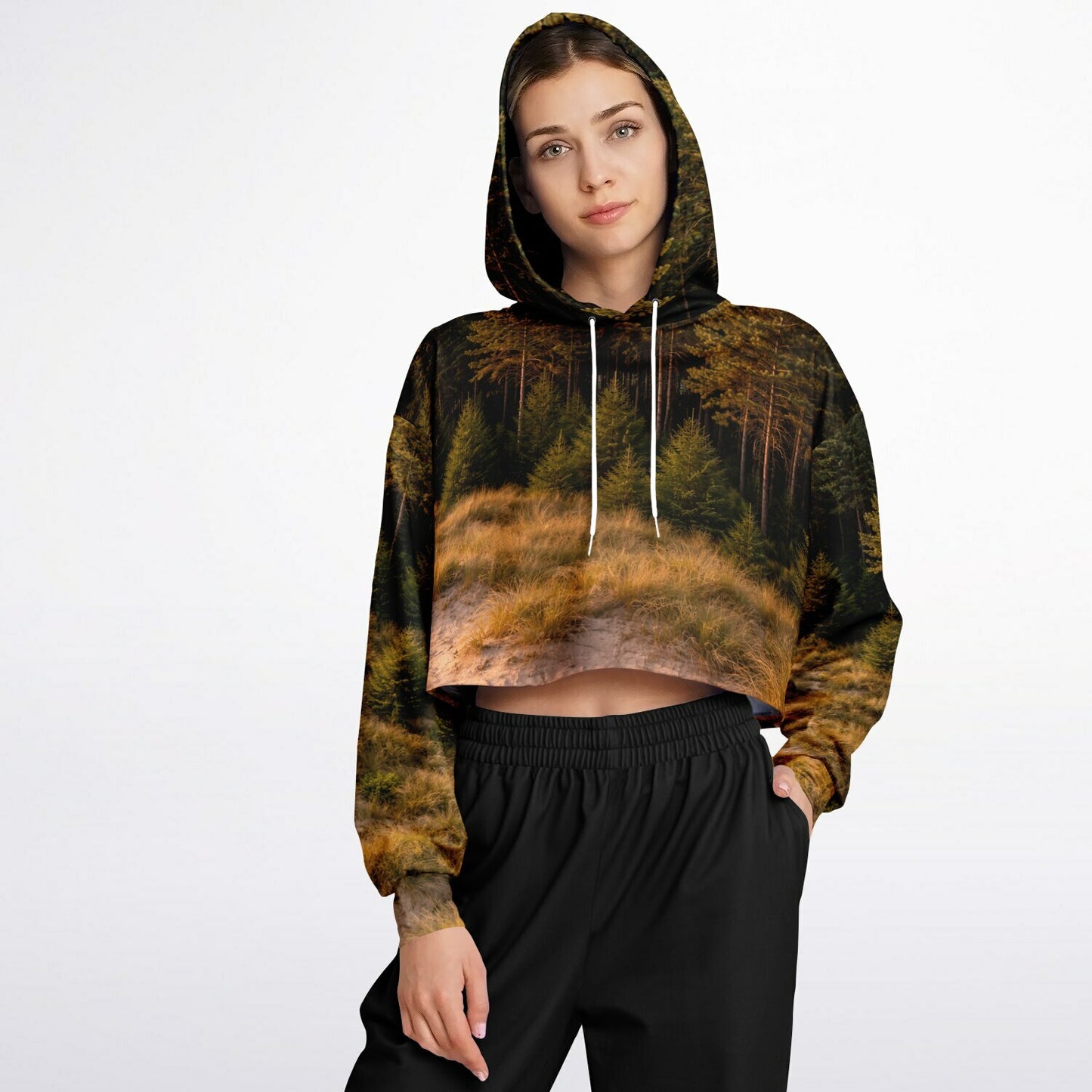 Dune Forest - Crop Hoodie