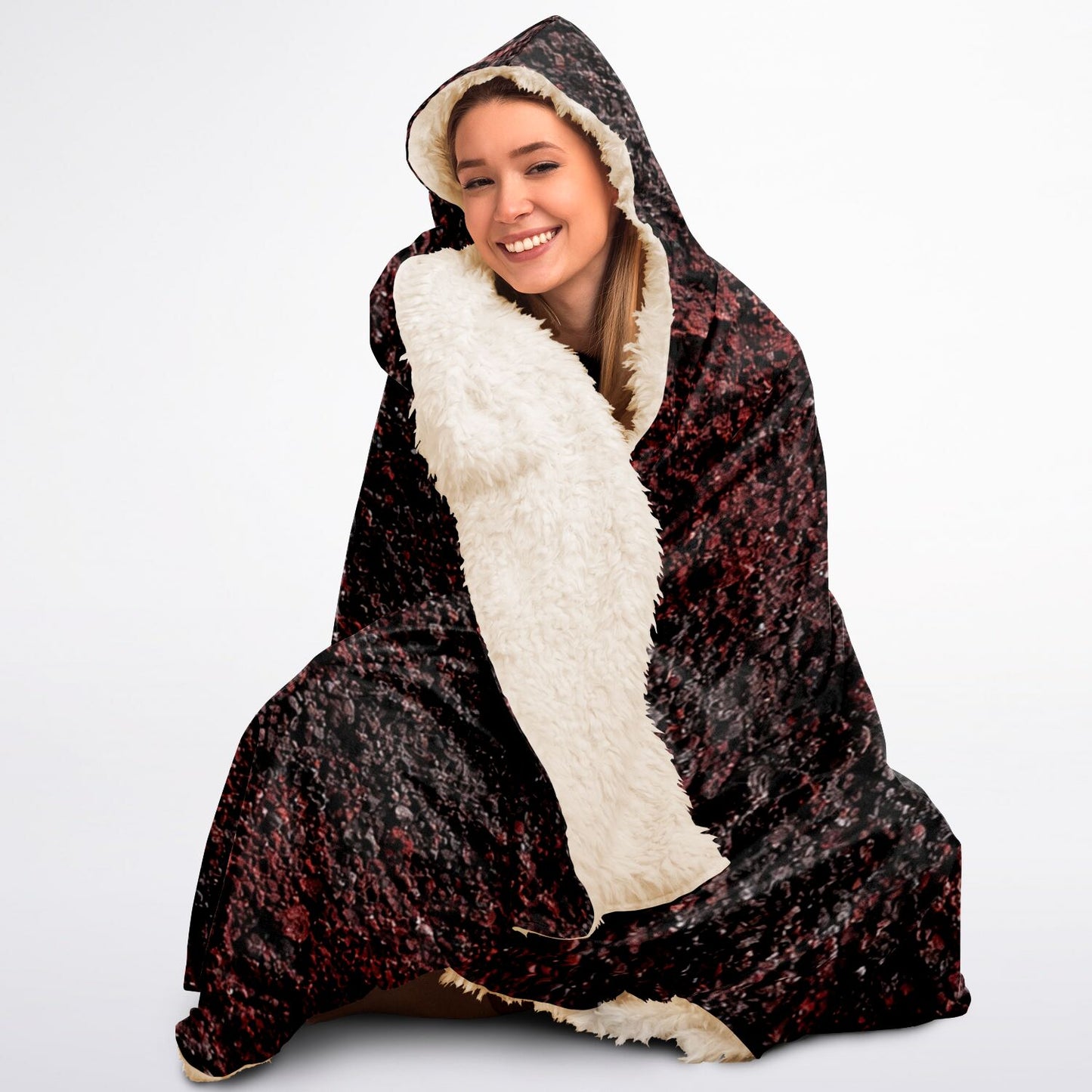Volcanic Cinder - Hooded Blanket