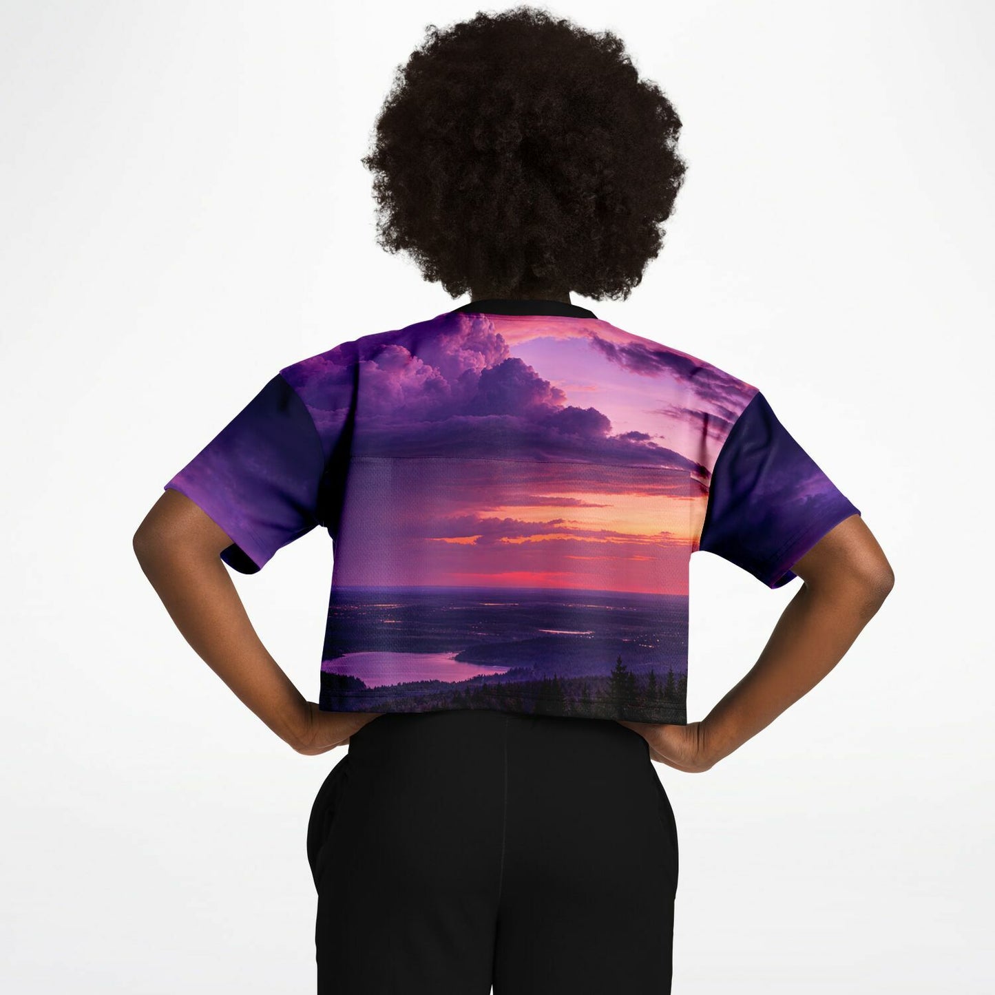 Opposite Sunset - Athletic Crop Top
