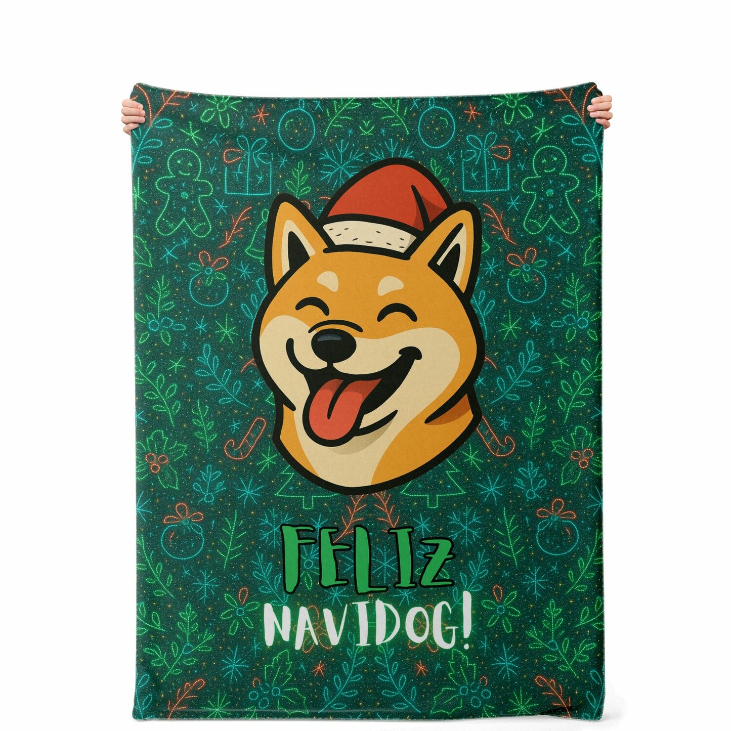 Feliz Navidog V1 - Premium Decoration Blanket