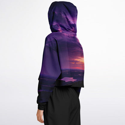Opposite Sunset - Crop Hoodie