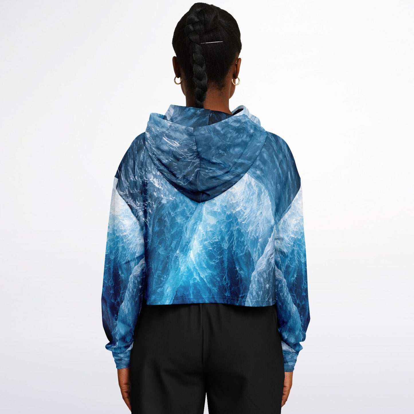 Glacial Core - Crop Hoodie
