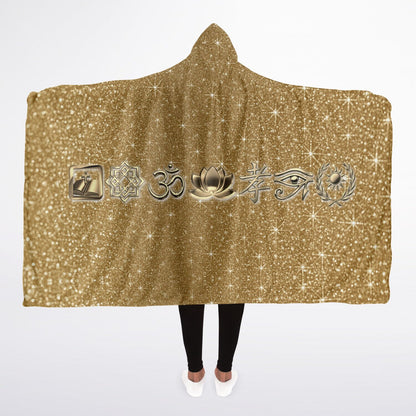 Ancient Wisdom - Hooded Blanket (gold)