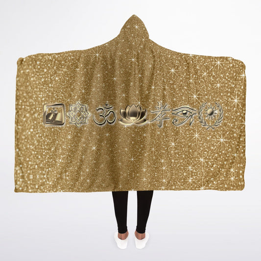 Ancient Wisdom - Hooded Blanket (gold)