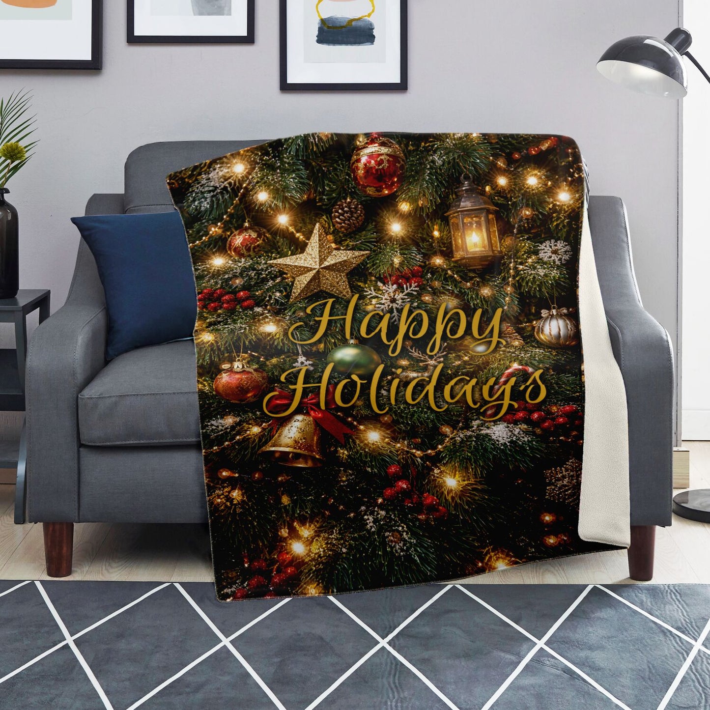 Happy Holidays - Premium Decoration Blanket