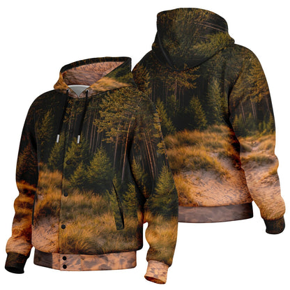 Dune Forest - Button Hoodie