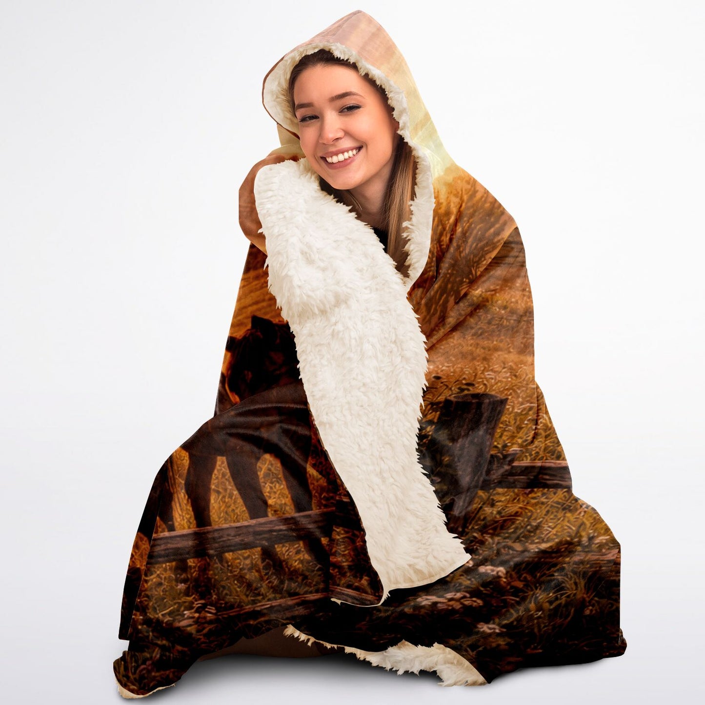 Power and restraint - Hooded Blanket