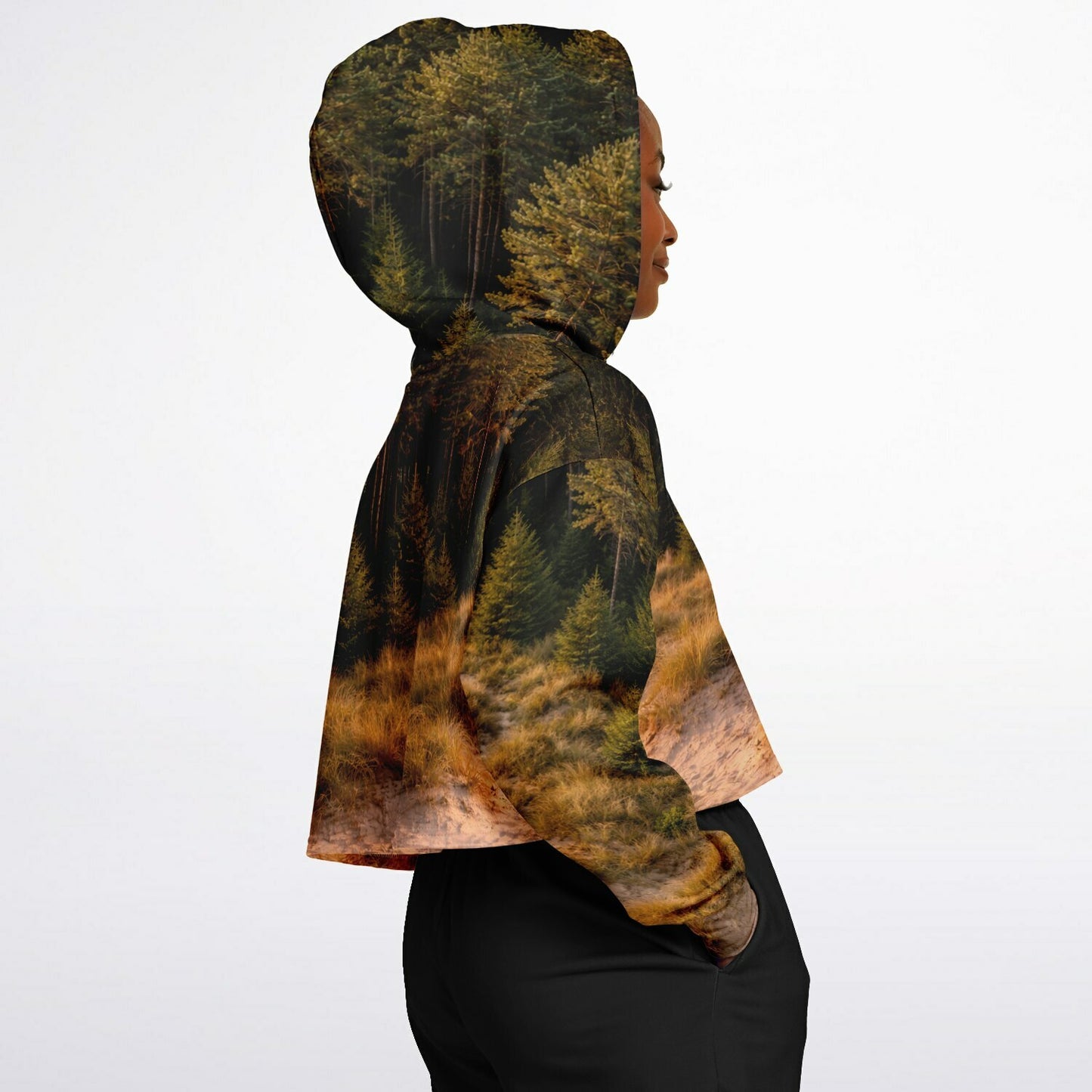 Dune Forest - Crop Hoodie