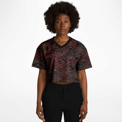 Volcanic Cinder - Athletic Crop Top