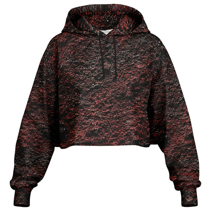 Volcanic Cinder - Crop Hoodie