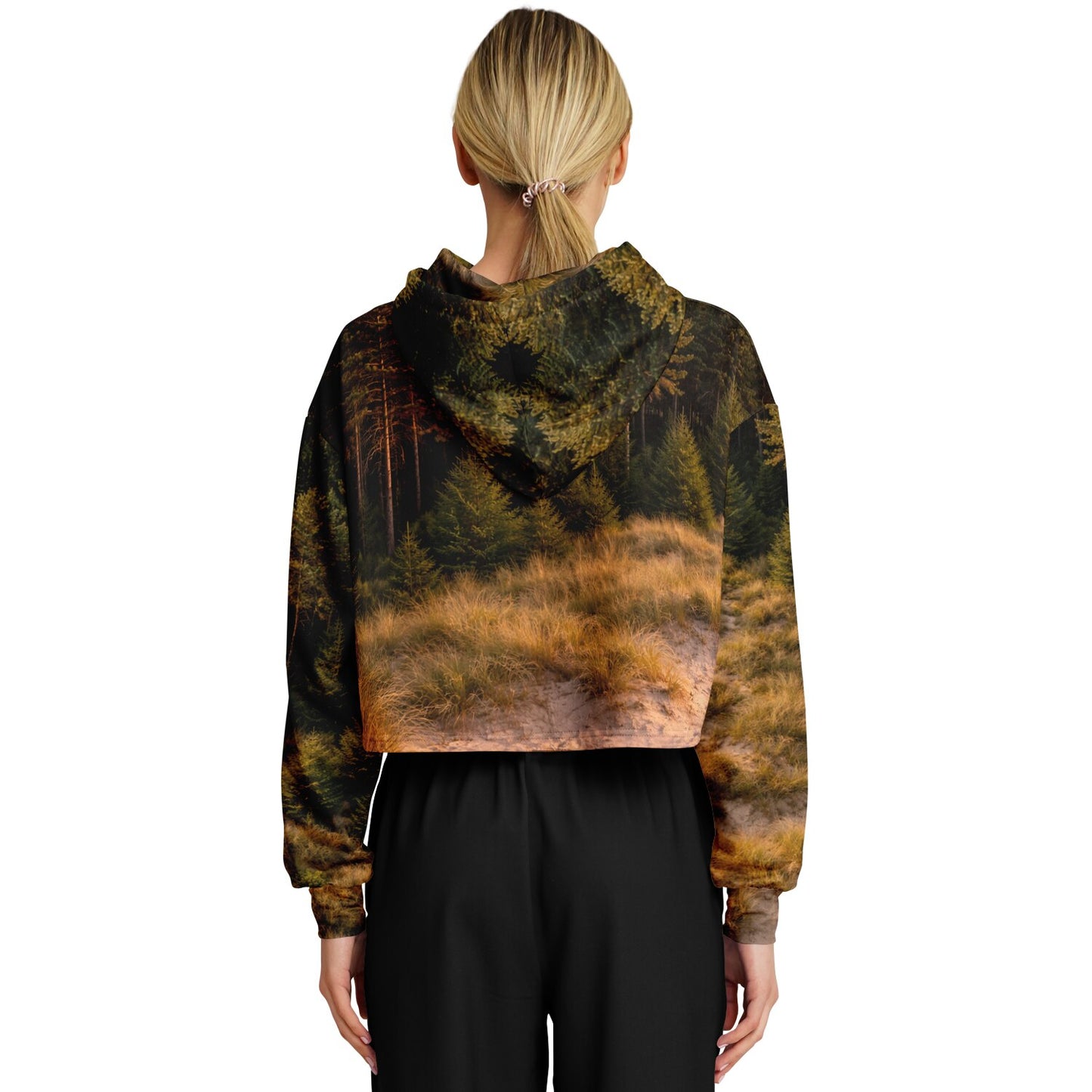 Dune Forest - Crop Hoodie
