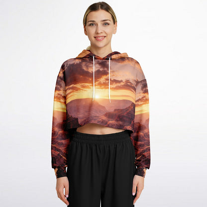 Iron Sunset - Crop Hoodie