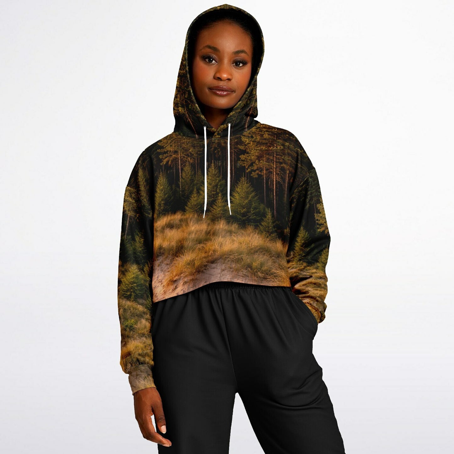 Dune Forest - Crop Hoodie