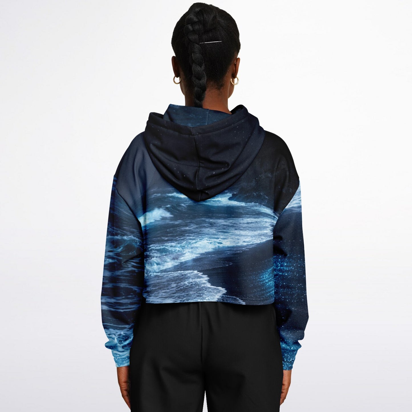Lucent Tide - Crop Hoodie