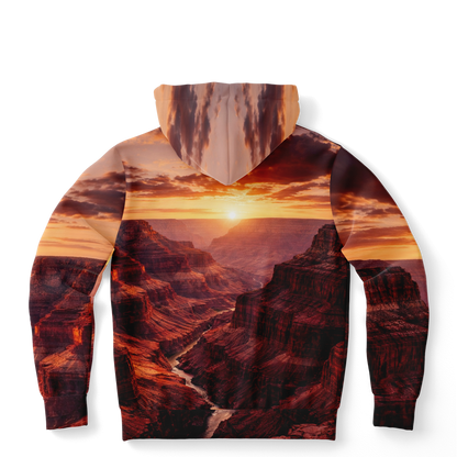 Iron Sunset - Athletic Hoodie